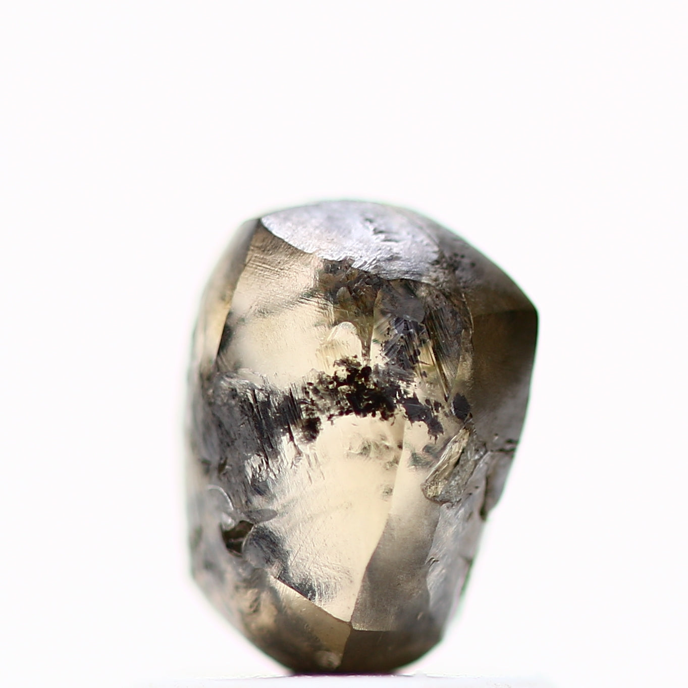 Natural Rough Crystal Raw Fancy Brown Loose Diamond 1.23 Carat Design Engagement Ring